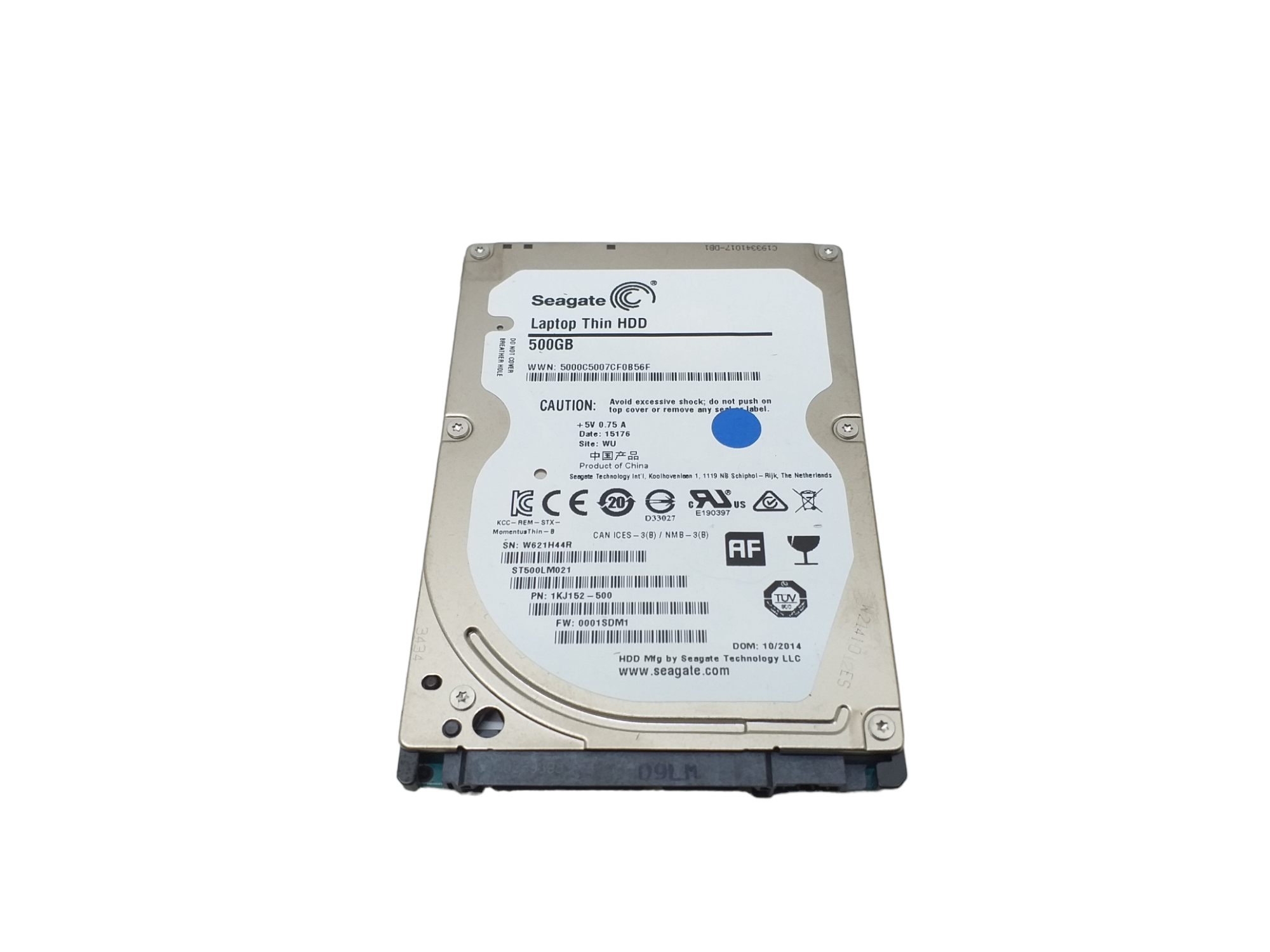 Seagate Thin ST500LM021 500GB 7200rpm SATA III 32MB 2.5" Laptop Hard Drive - Image 2