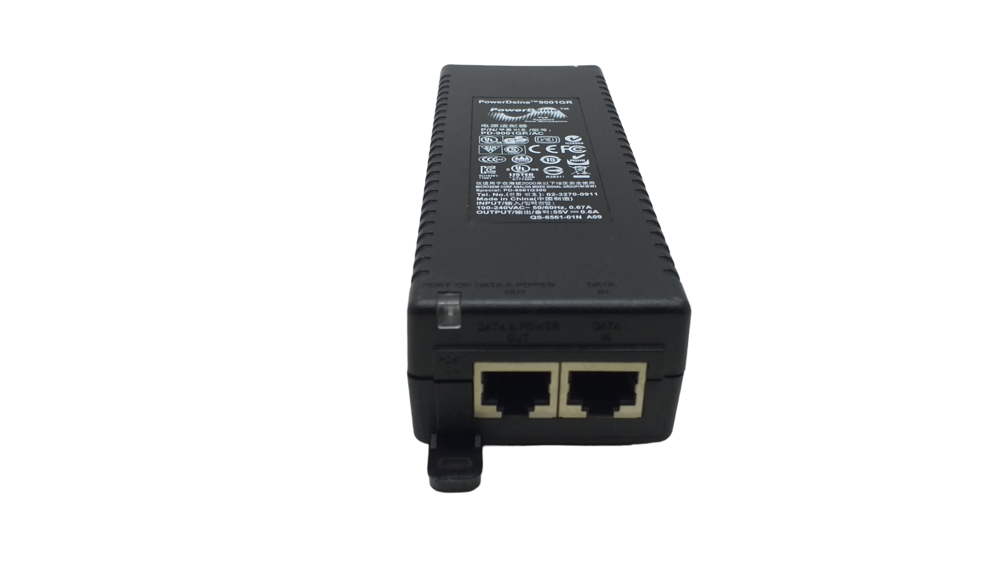PowerDsine 9001GR PoE Injector Adapter + Mains Cable - Image 2