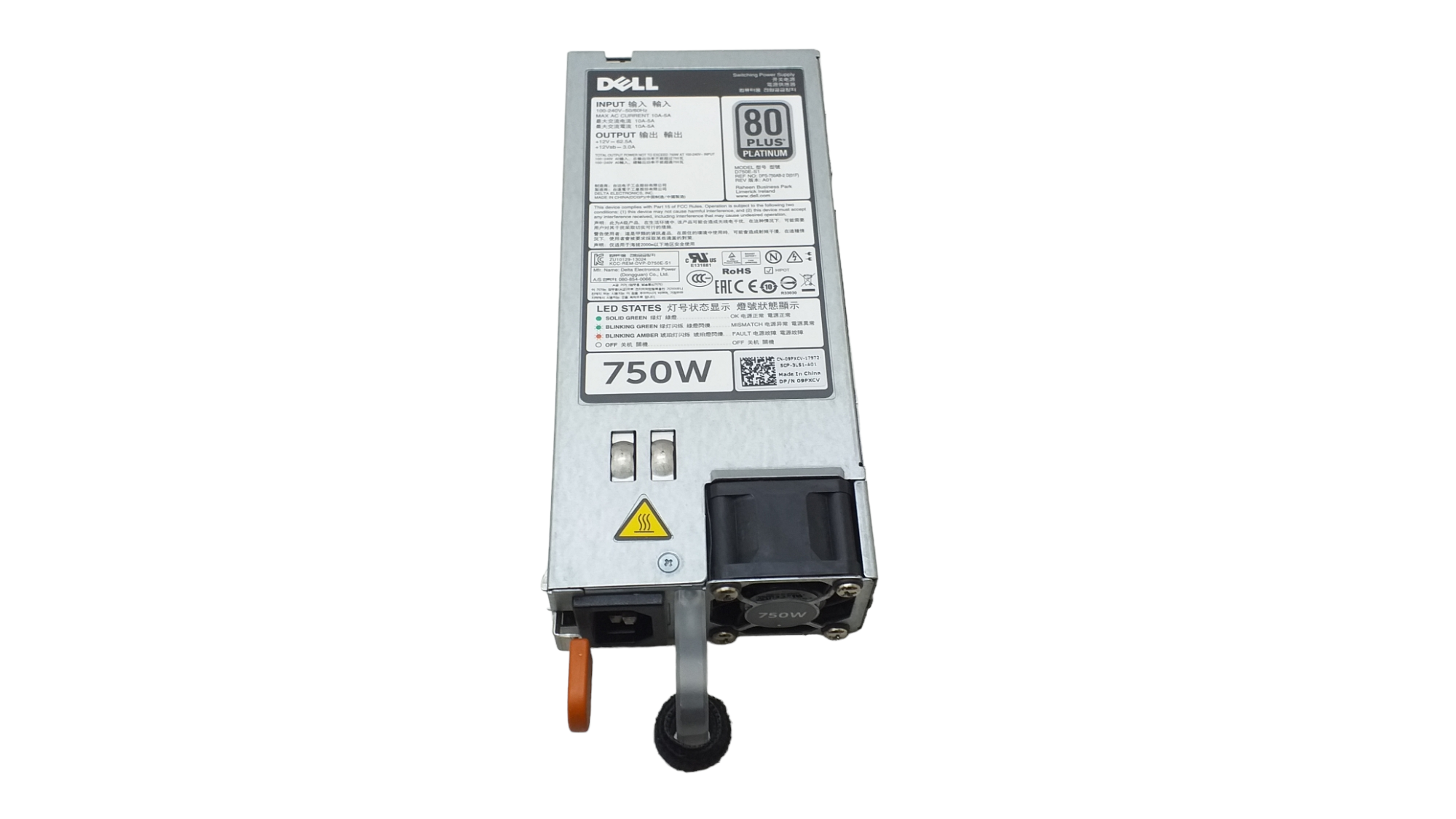 Dell PowerEdge R820/720/620/520 T320 750W Server PSU Power Supply 9PXCV - Image 2