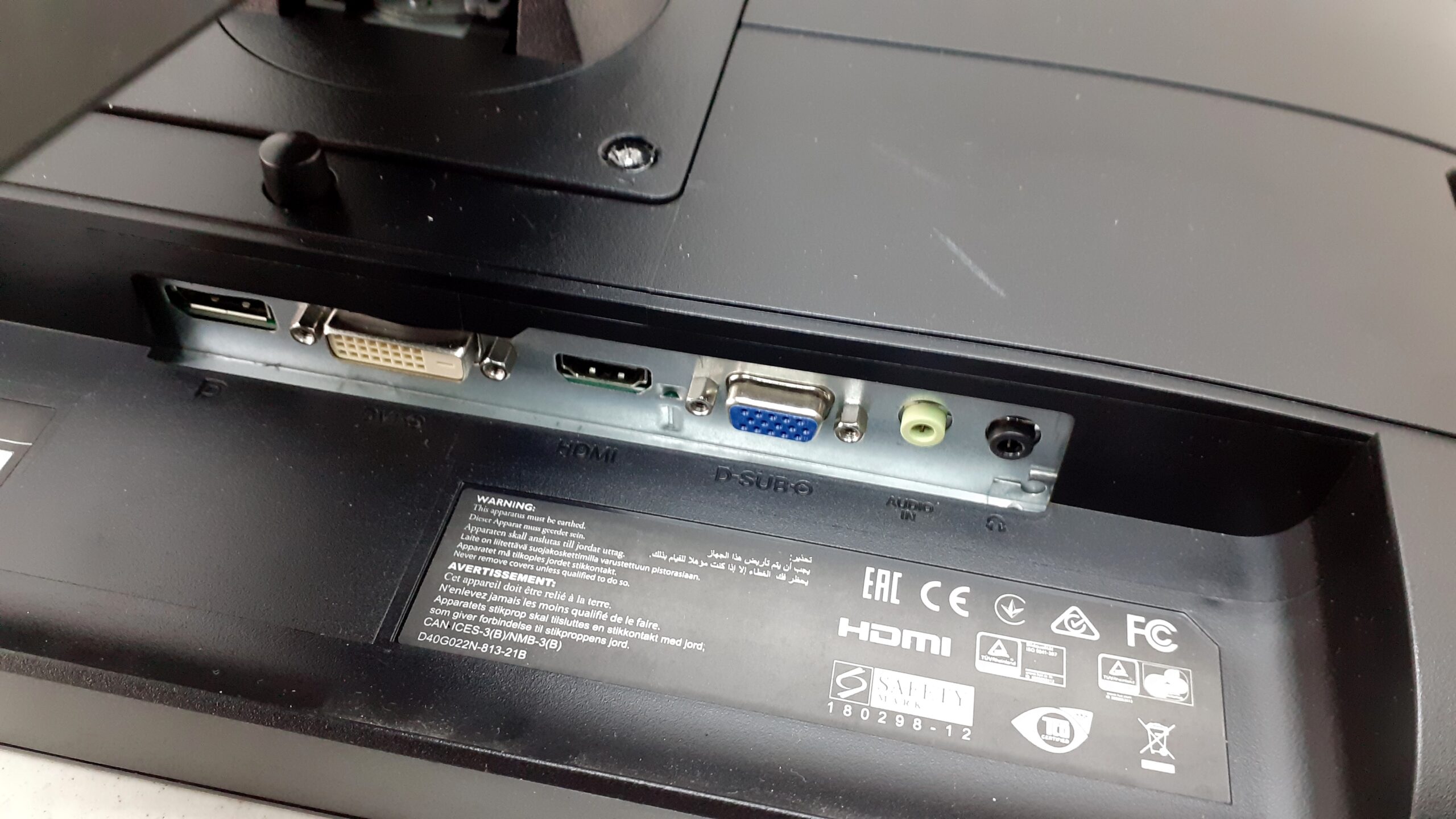 Philips 221B8L 221B 21.5" FHD LCD Monitor USB Speakers VGA cable and mains - Image 2