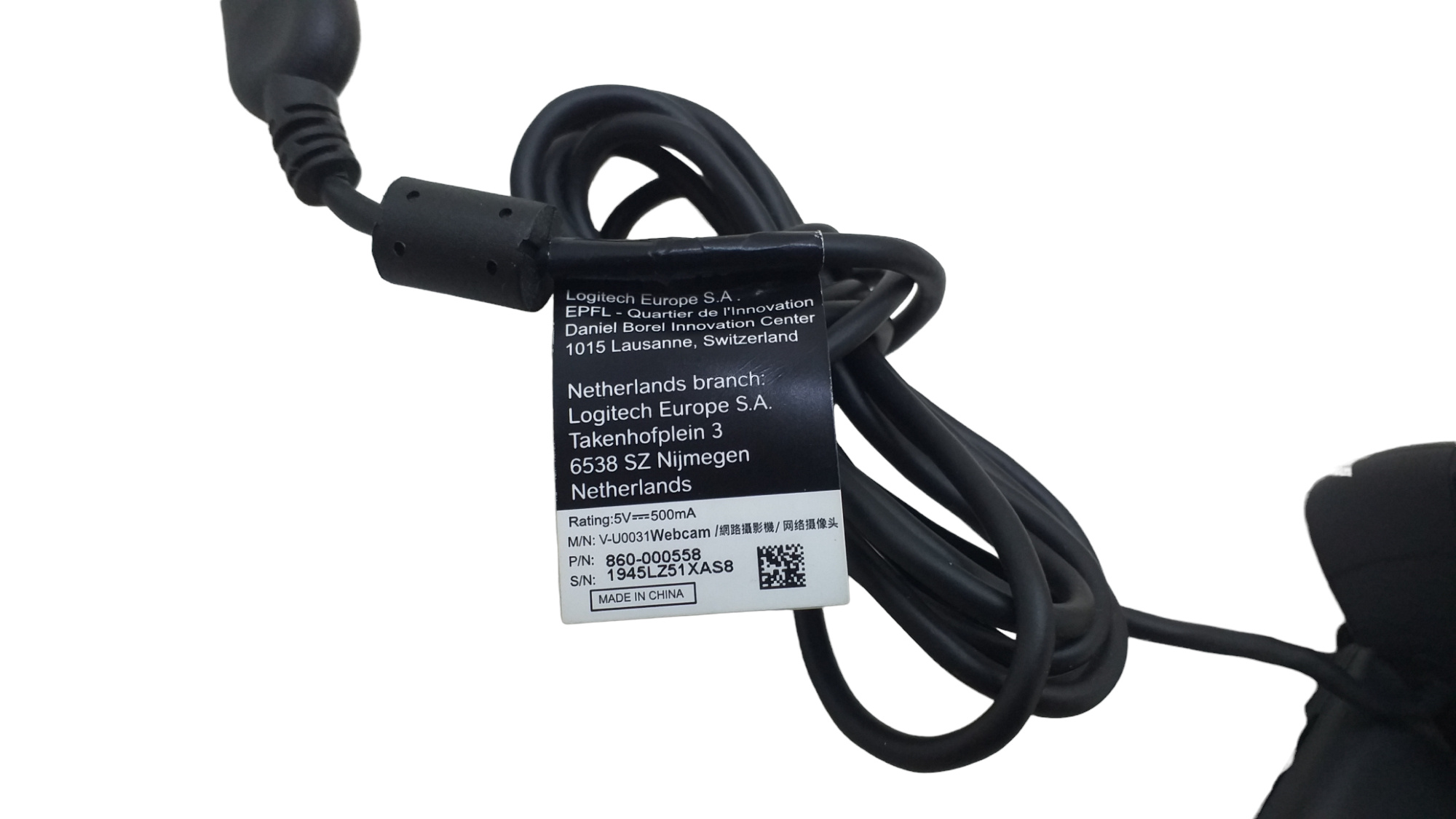 Logitech V-U0031 1080p HD Carl Zeiss USB Wired Webcam 860-000558 - Image 3