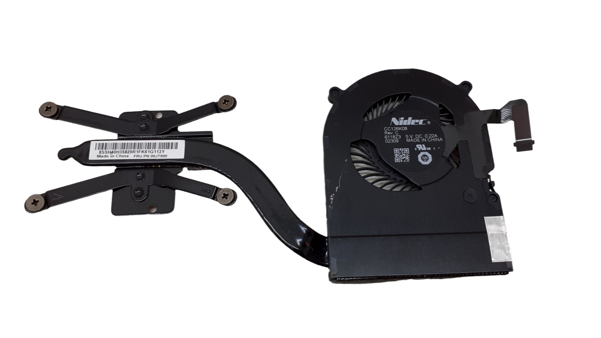 Lenovo Yoga X1 Carbon 4th Gen CPU Cooling Fan Heatsink 00JT800 - Image 2