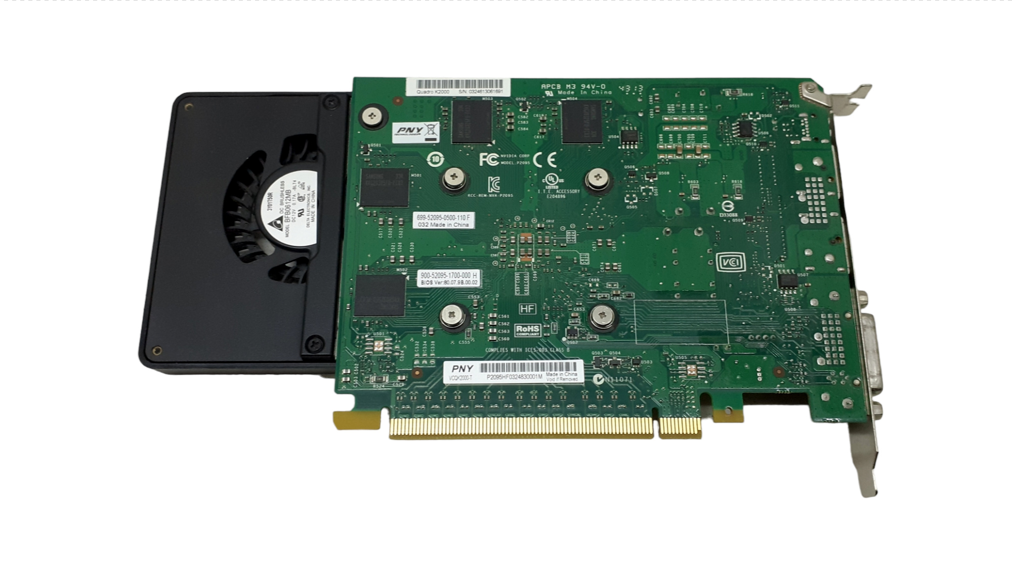 PNY nVidia Quadro K2000 2GB PCI-E 2.0 x16 GDDR5 Graphics Card VCQK2000-T - Image 4
