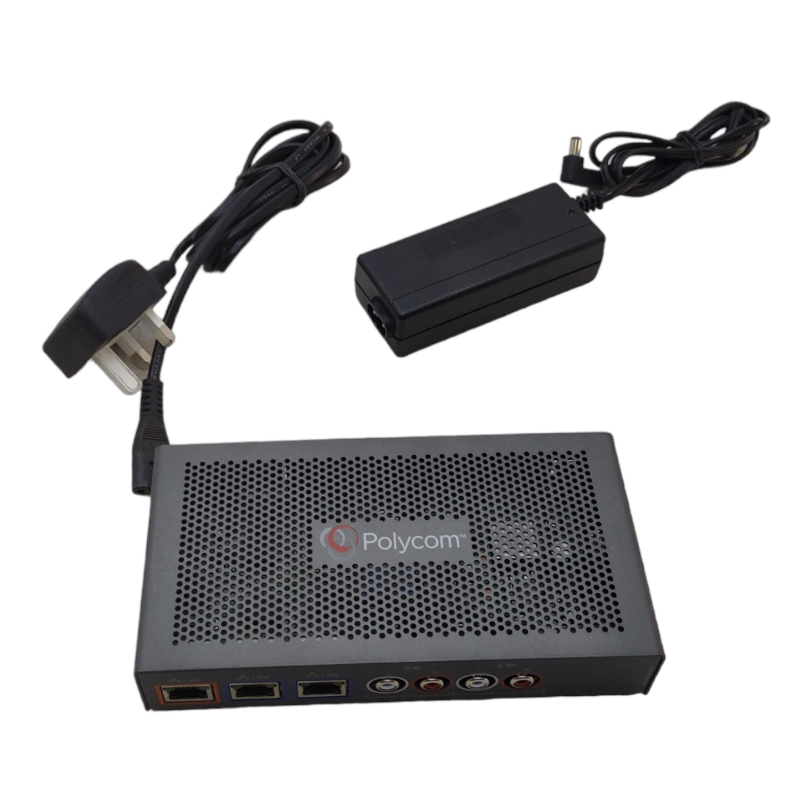 Polycom SoundStation IP Muti-Interface Module 2201-19300-001 with mains adapter and mains lead - Image 3