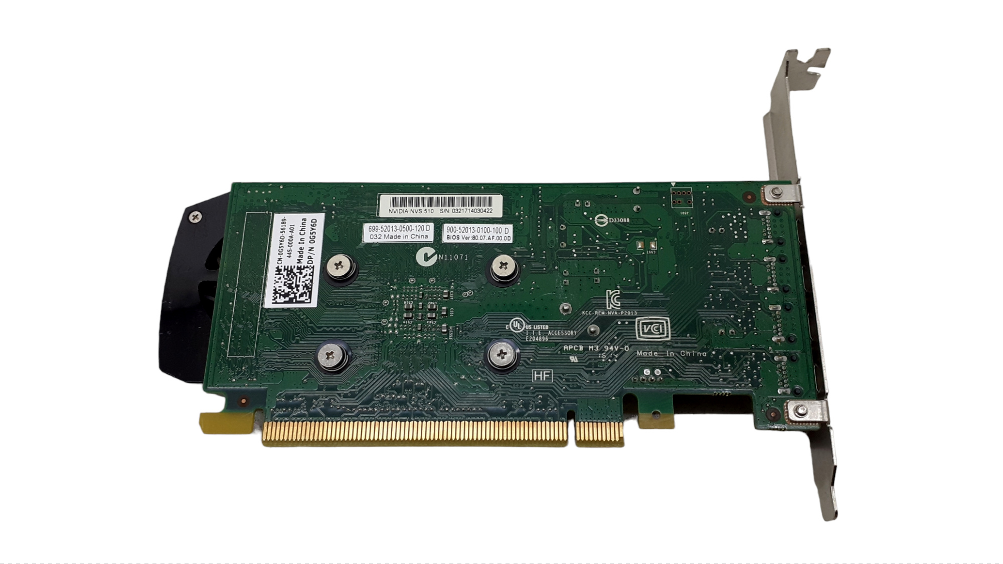 Dell nVidia Quadro NVS510 2GB DDR3 - PCIe x16 Graphics Card 4 Screen Card with Cables - Image 2