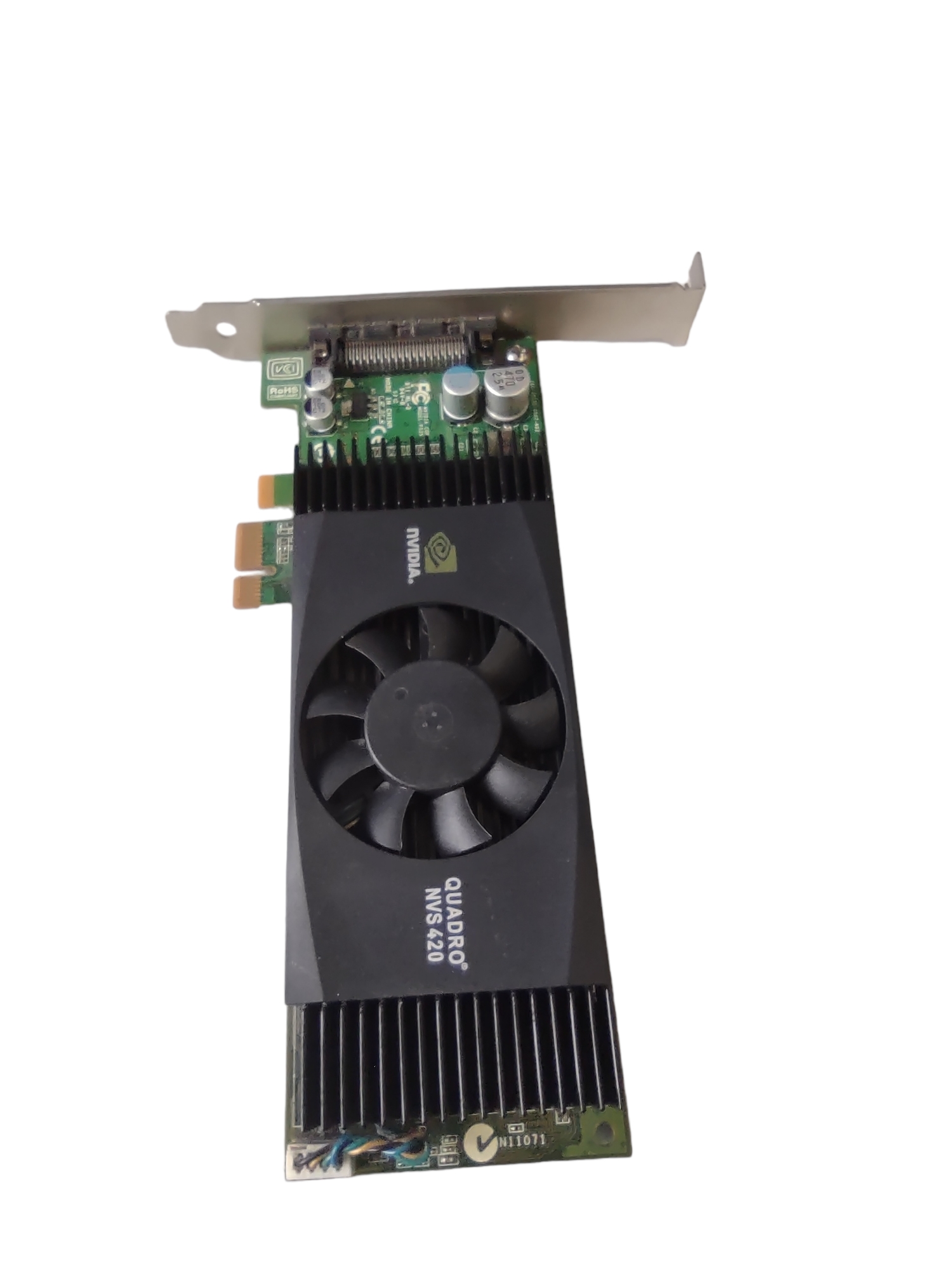NVidia Quadro NVS 420 512MB GDDR3 Quad Screen PCIe x16 Graphics Card - full bracket - CARD ONLY - Image 3