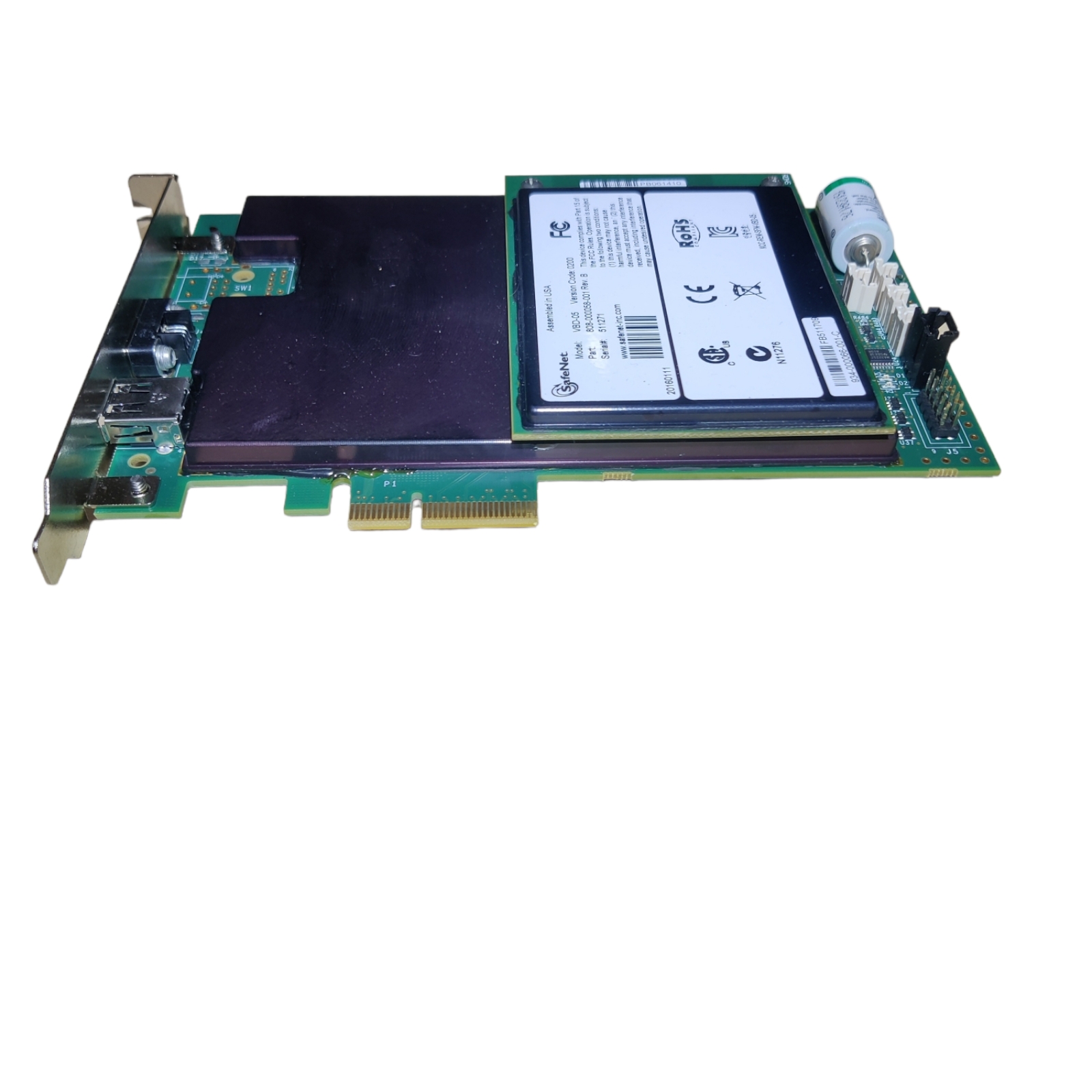 SafeNet High-End Intelligent PCI-E Adapter Card VBD-05 Code: micro -d usb - Image 2
