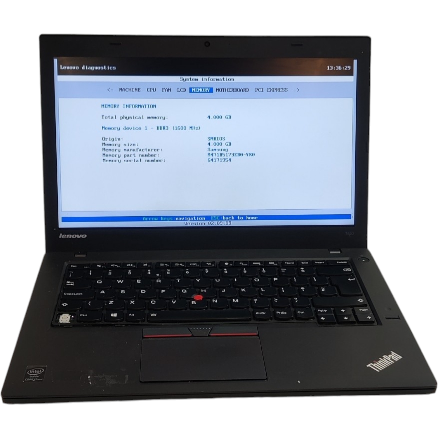 Lenovo ThinkPad T450 14" Laptop - Core i7 2.6GHz no SSD - Image 4