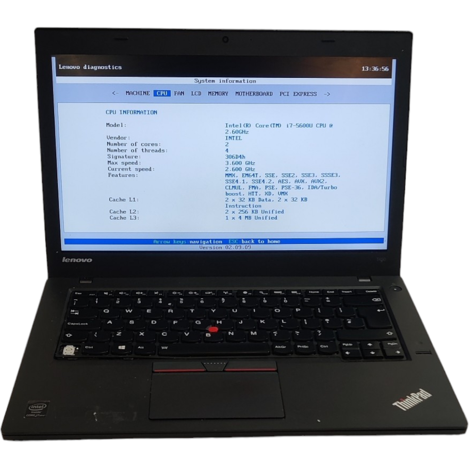 Lenovo ThinkPad T450 14″ Laptop – Core i7 2.6GHz no SSD | UKComputerparts