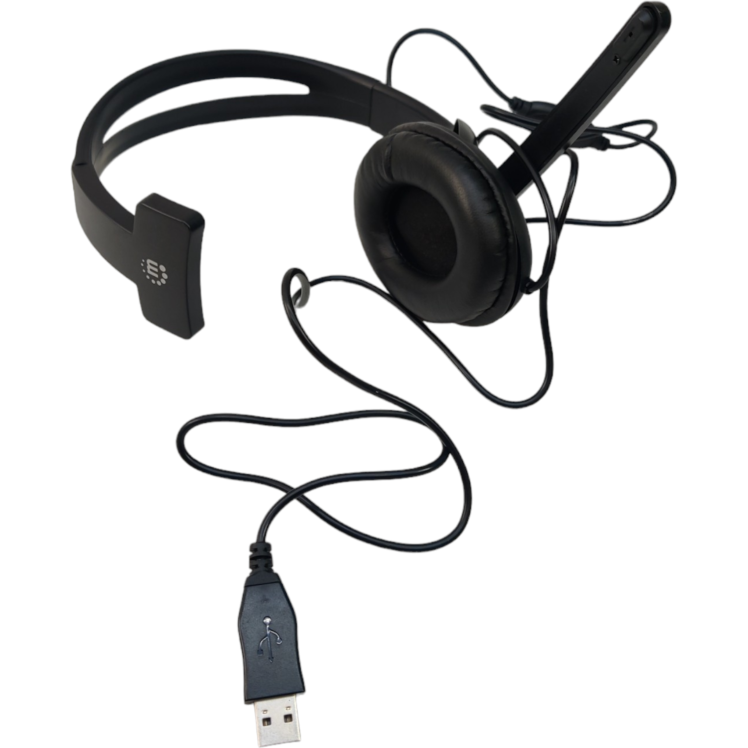 Manhattan Mono USB Adjustable Microphone Headset with volume control 179874 - Image 5
