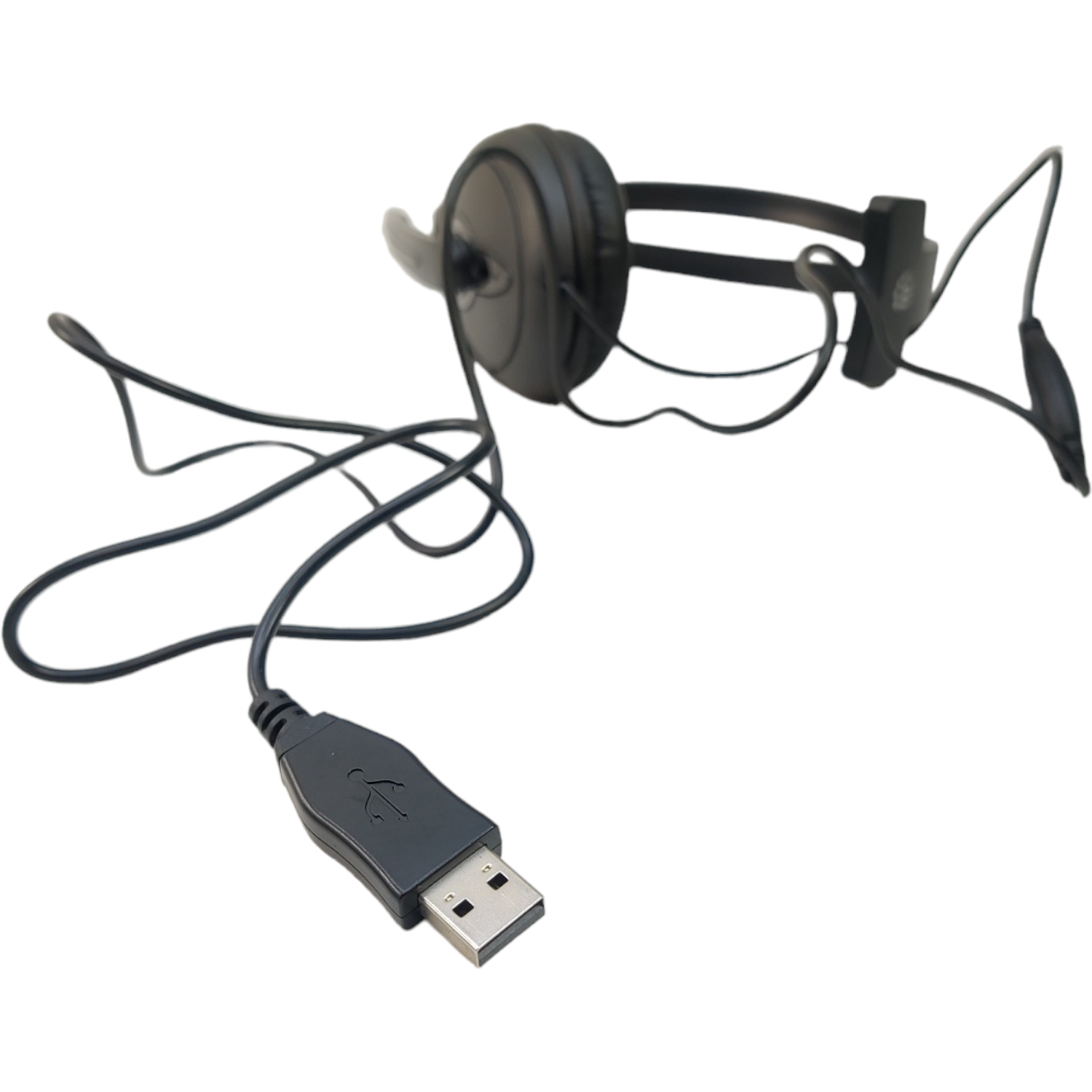 Manhattan Mono USB Adjustable Microphone Headset with volume control 179874 - Image 4