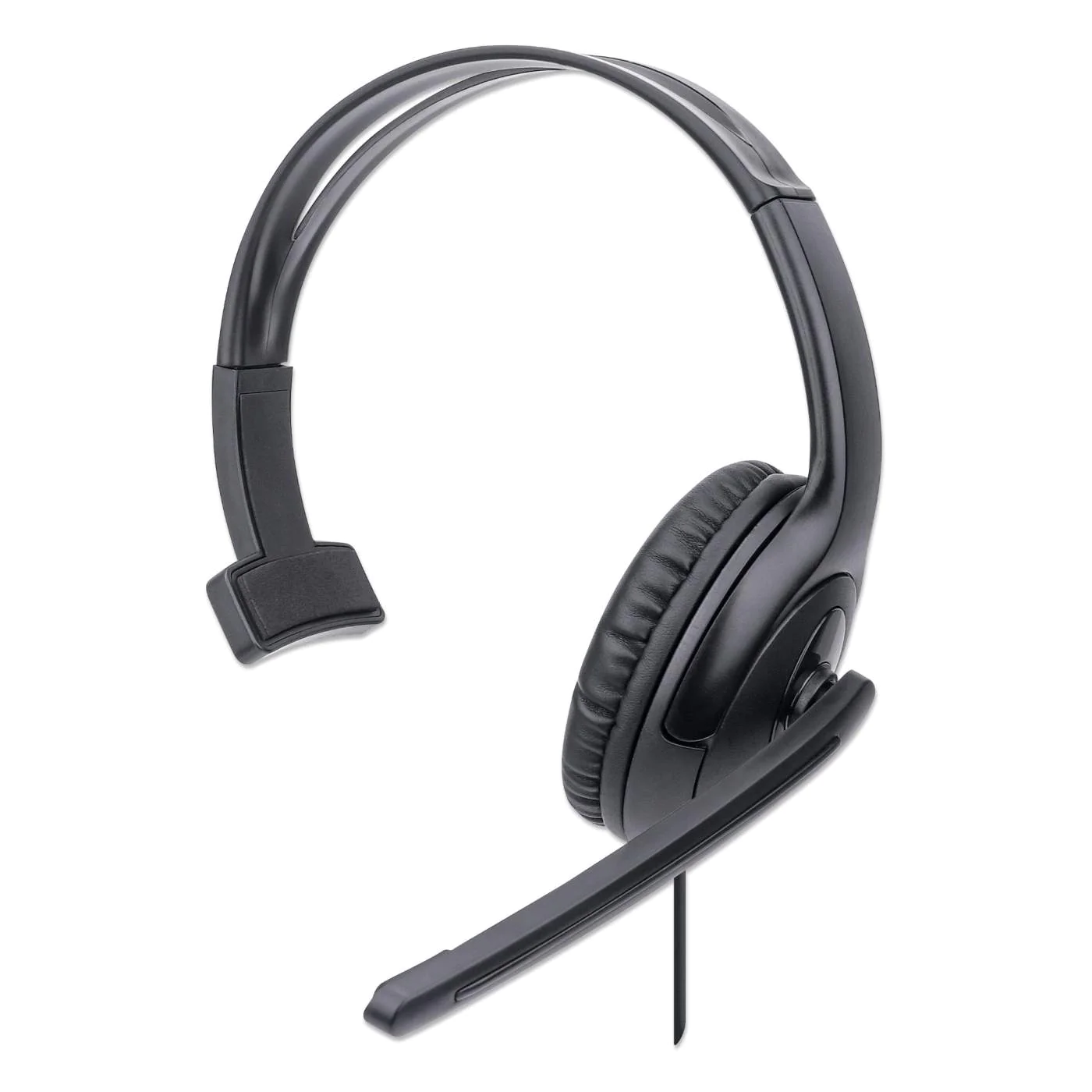 Manhattan Mono USB Adjustable Microphone Headset with volume control 179874