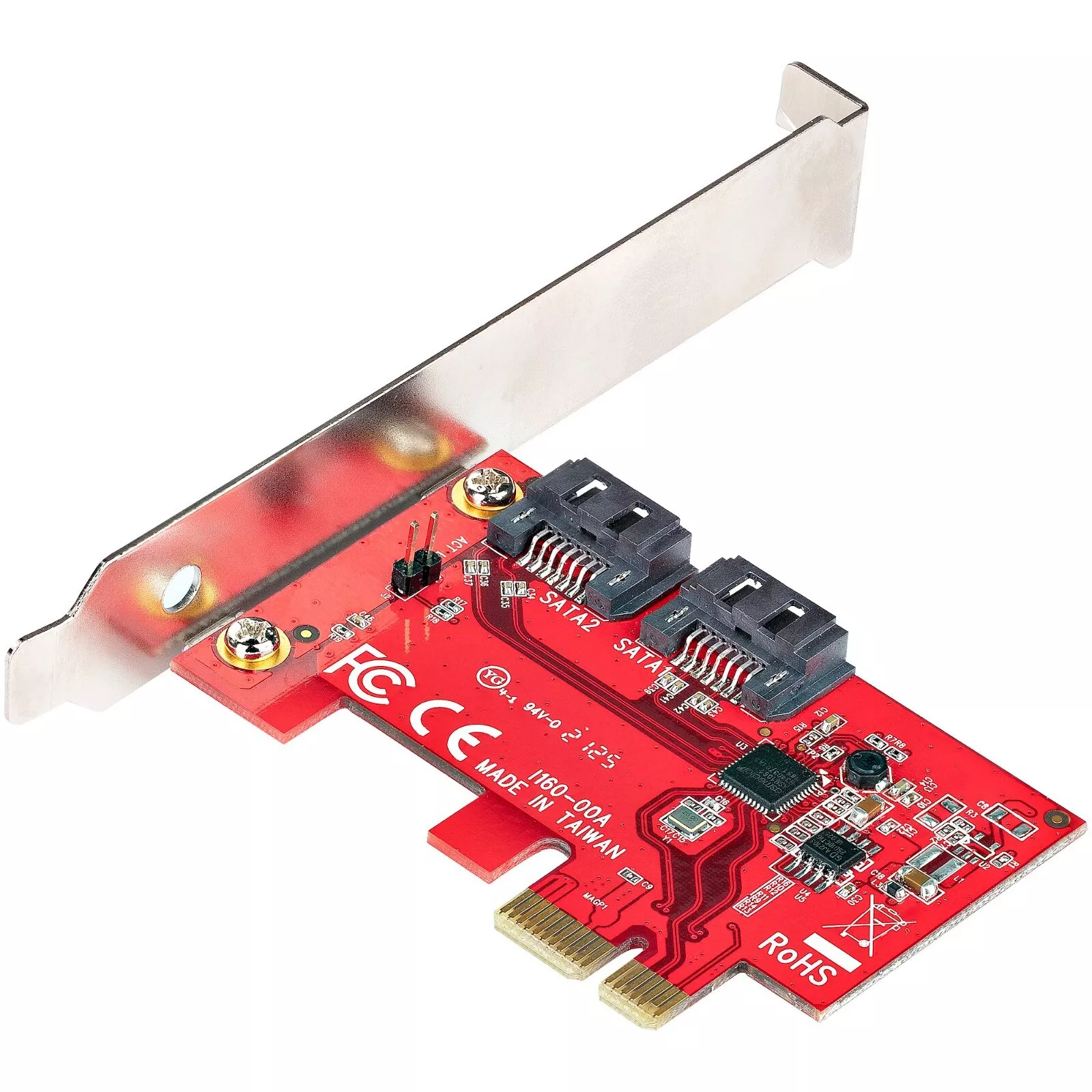 StarTech SATA 3 6Gbps PCIe PCI Express 2 Port Non-Raid Expansion Controller Card
