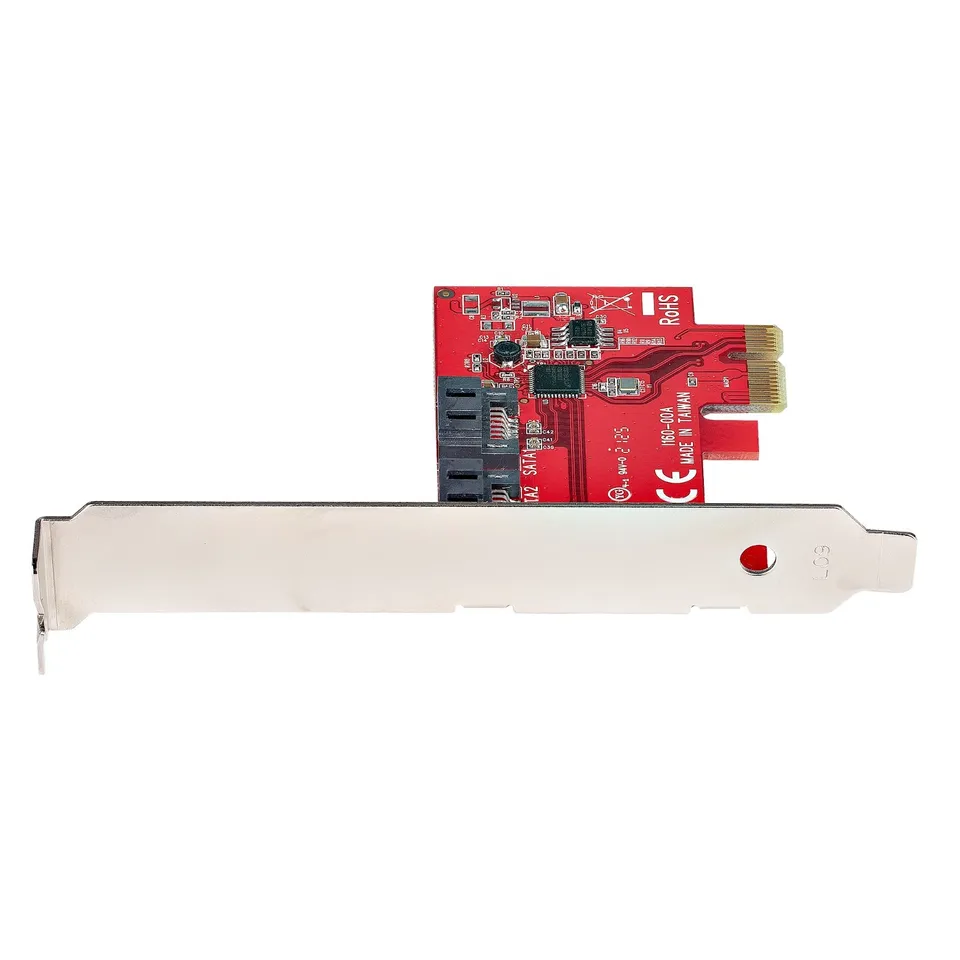 StarTech SATA 3 6Gbps PCIe PCI Express 2 Port Non-Raid Expansion Controller Card - Image 2