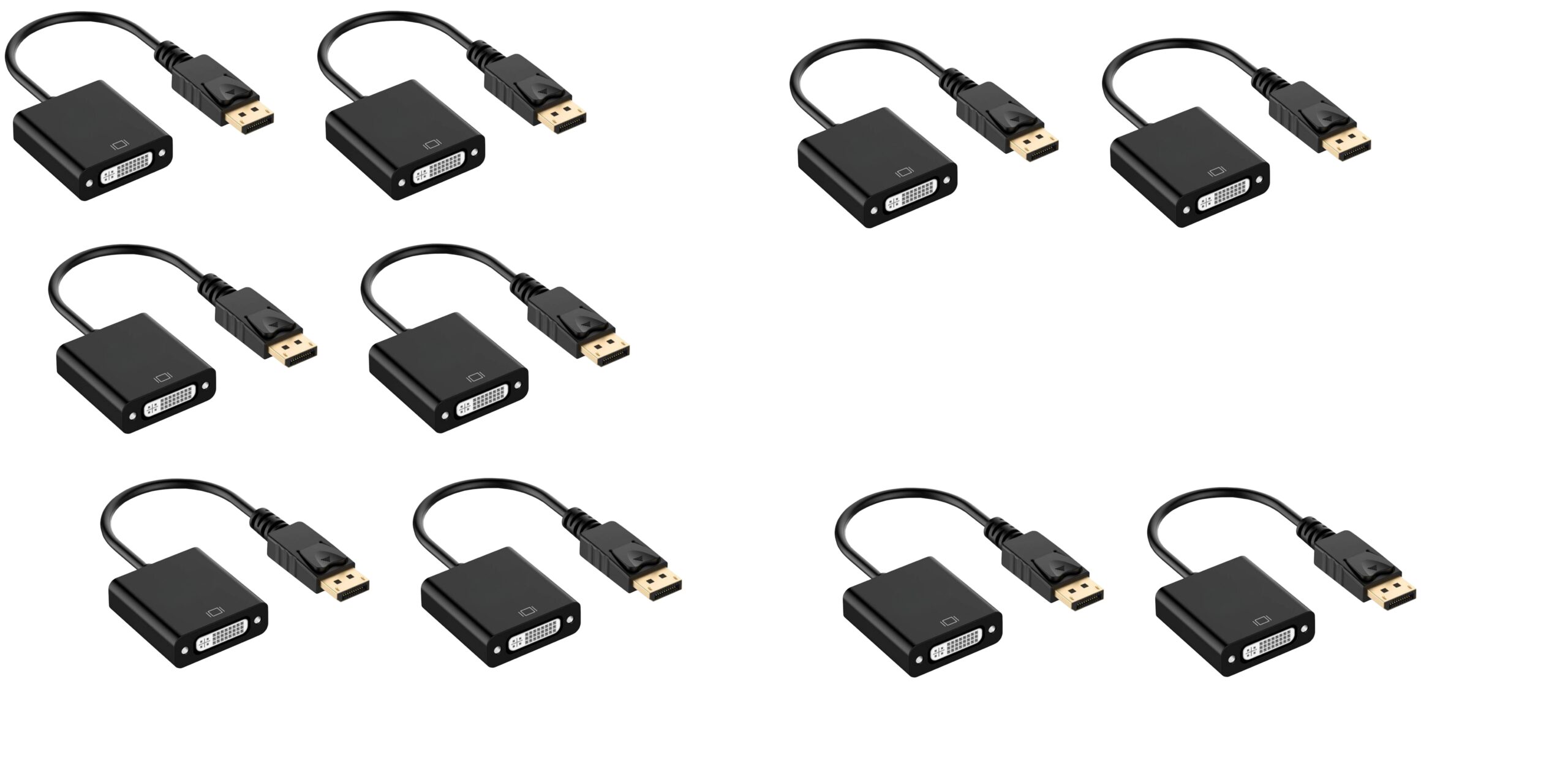 10 X DisplayPort to DVI adapter