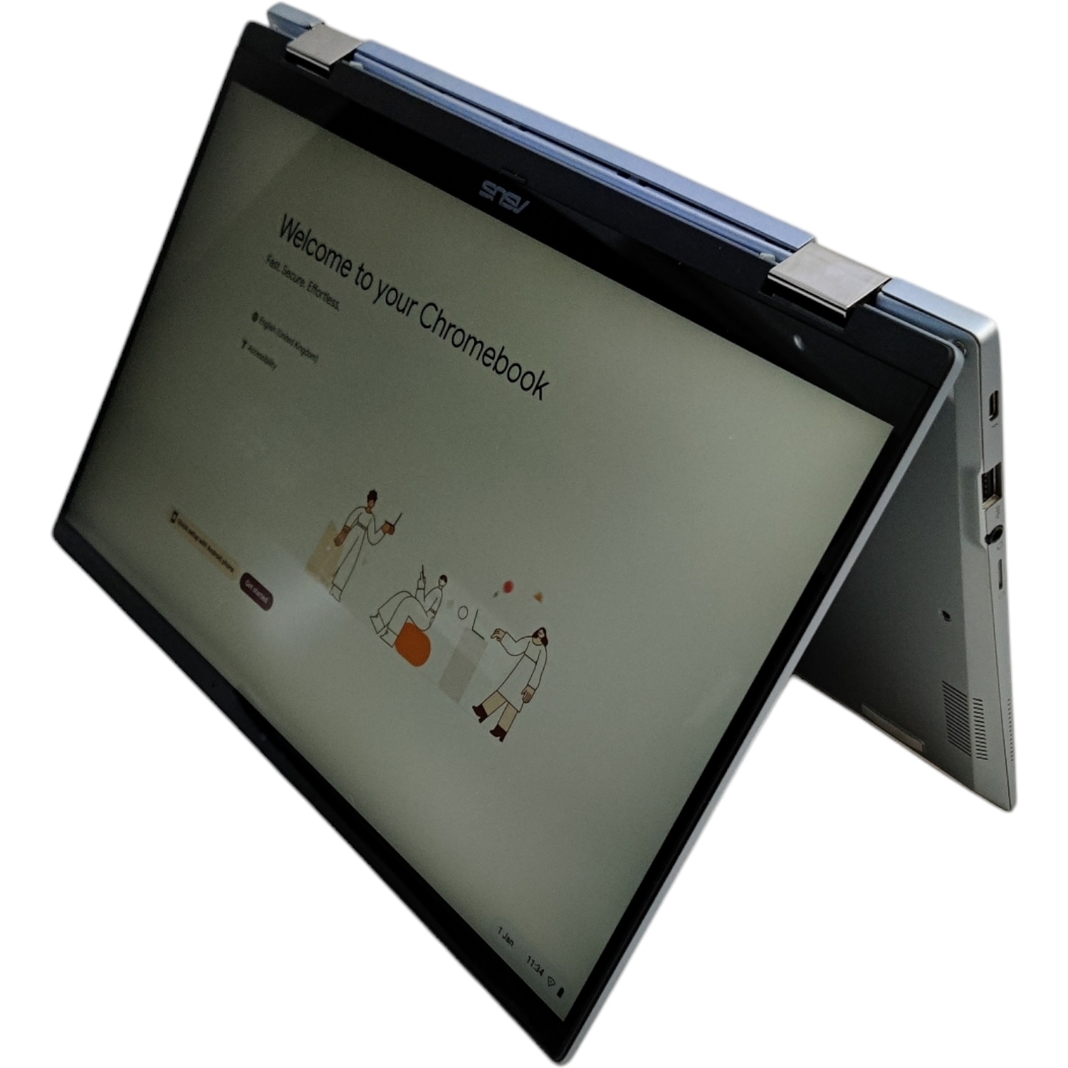 For Parts- Asus Chromebook Flip CX5 Laptop i5-1130G7 8GB 256GB NVME 14 in FHD Touch ChromeOS - Image 7