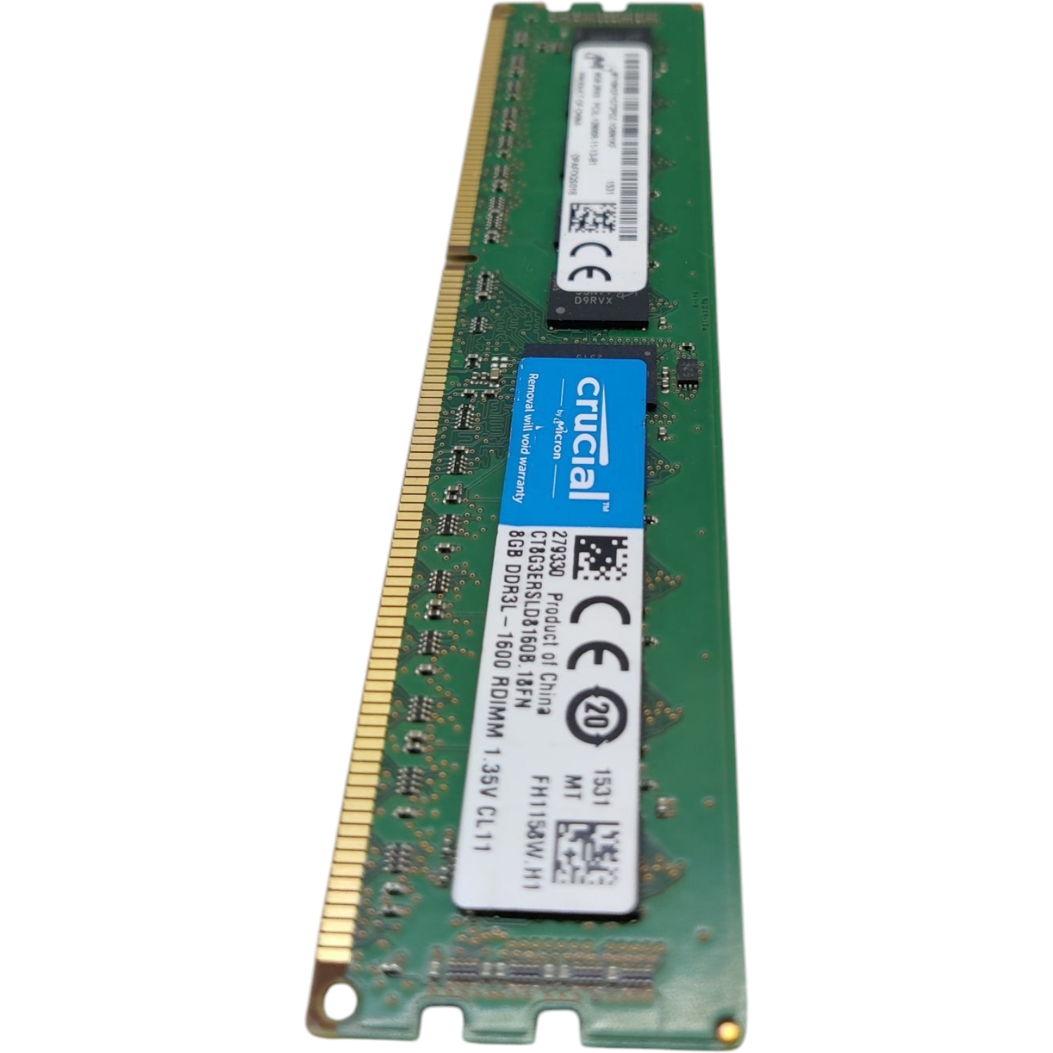 8GB *for servers* Crucial Micron PC3L-12800R ECC Memory 1.35v MT18KSF1G72PDZ-1G6N1