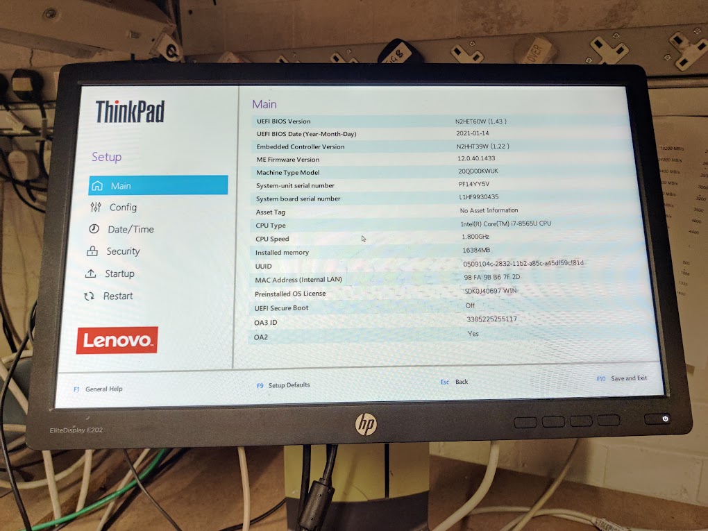 Lot *FOR PARTS*LENOVO 3 x X1 CARBON Intel I7 1 x 10th and 2 x 8th 16GB - no screens - Image 4