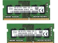 8GB (2 X4GB) DDR4 3200MHz SODIMM RAM Hynix HMA851S6DJR6N-XN - PC4-25600 CL22 Memory Module for Laptops