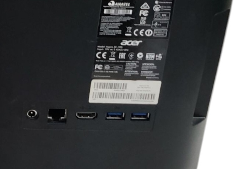 ACER Aspire ZC-700 19.5" All-in-One PC Intel Quad 8GB 240GB SSD WINDOWS 11 HOME KBD MSE - Image 4