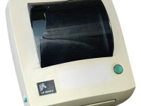 Zebra LP 2844-Z *damaged but working* Label Printer USB Direct Thermal  with AC adapter
