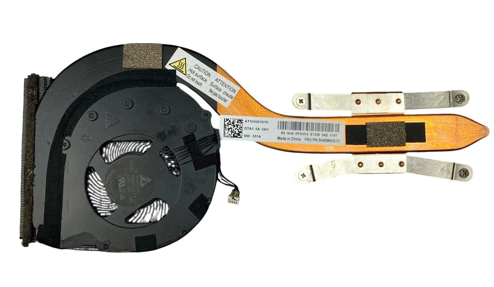 LENOVO THINKPAD X1 CARBON 7TH 8TH GEN YOGA 2019 2020 CPU FAN & HEATSINK - AT1H3001DT0
