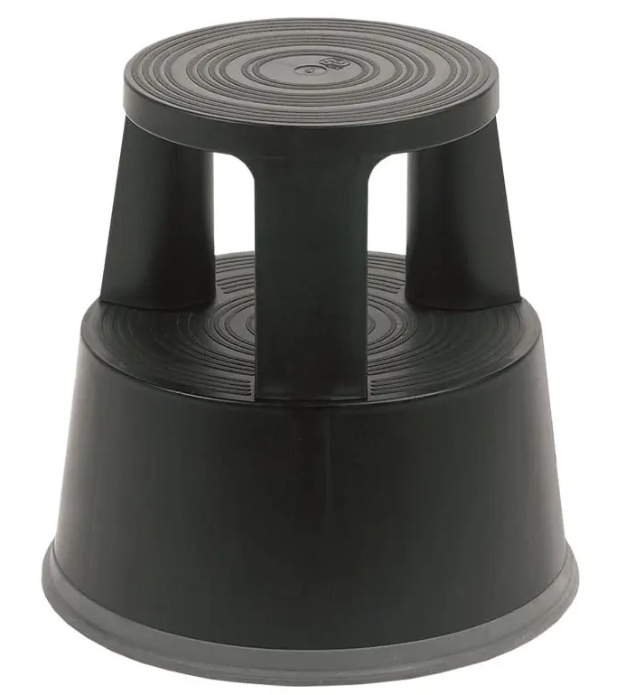 PAVO Premium 8042005 Rolling Kick Step Stool -black