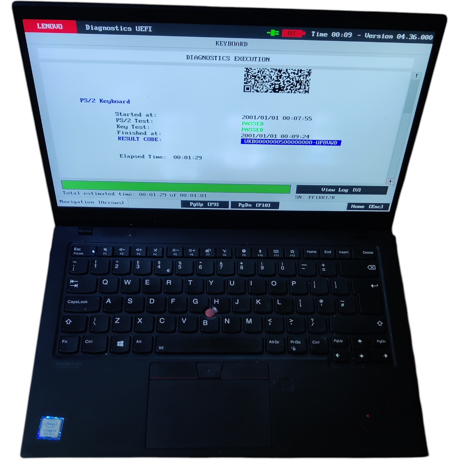 Lenovo X1 Carbon 7 *FOR PARTS - pressure marks on screen - faulty battery * Intel i7 8565u 16GB Ram ThinkPad - Image 4