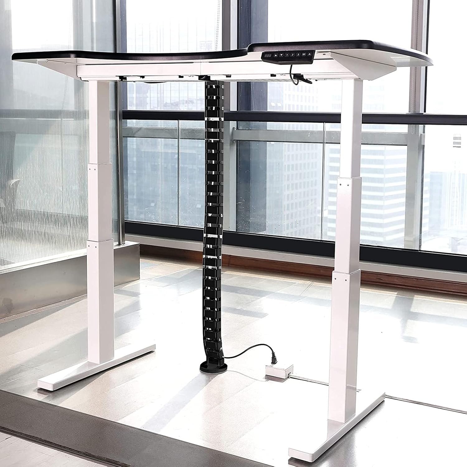 FLEXISPOT CMP017 Deluxe Cable Spine 128 cm Cable Management Sleeves Wires Cable Tidy Organizer for Standing Desk Office desks Height Adjustable Desk - Image 7