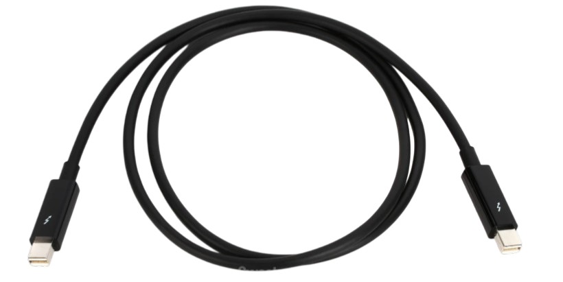 StarTech.com TBOLTMM1M Thunderbolt Cable - 1 Metre Black 20 pin male to male - Image 2