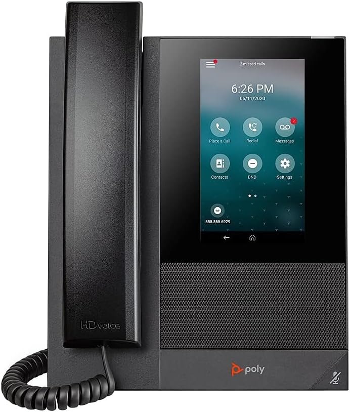 BRAND New - Poly CCX 400 IP Phone Corded - Desktop - Black VoIP PoE - Image 2