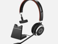 Jabra Evolve 65 Mono Bluetooth headset and Charging stand Model HSC-018W DIV010 USB P/N 03-02652