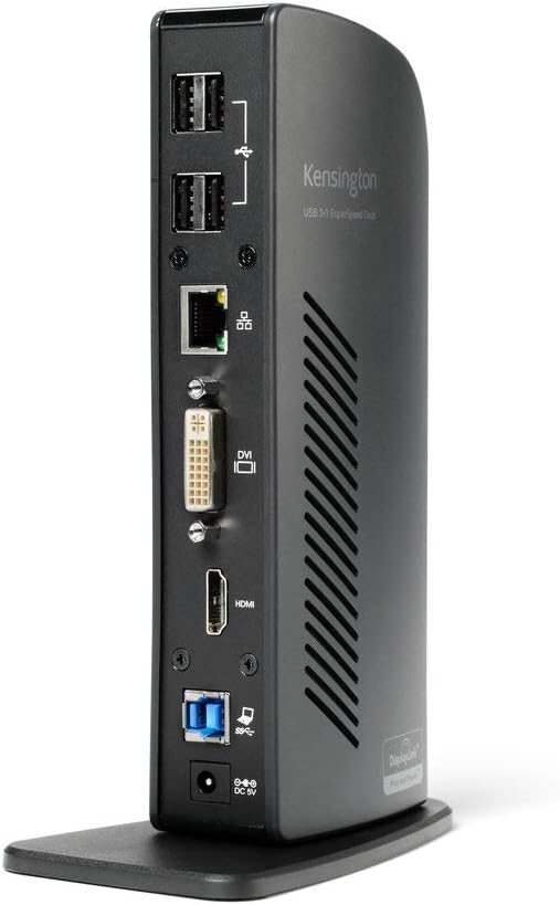 Kensington SD3500v USB 3.0 Dual Display Docking Station with PSU and USB 3 Cable