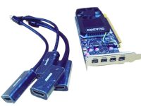PNY Nvidia Quadro P1000 4GB GDDR5 4 x Mini Display Port GPU -low profile with HDMI adapter