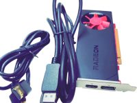 HP AMD Radeon RX 6300 Graphics Card + DVI HDMI Cables - 2 GB LOW PROFILE