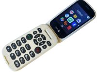 Doro 7060 Flip Folding Mobile 4G Black/White Big Button WIFI - BLUETOOTH