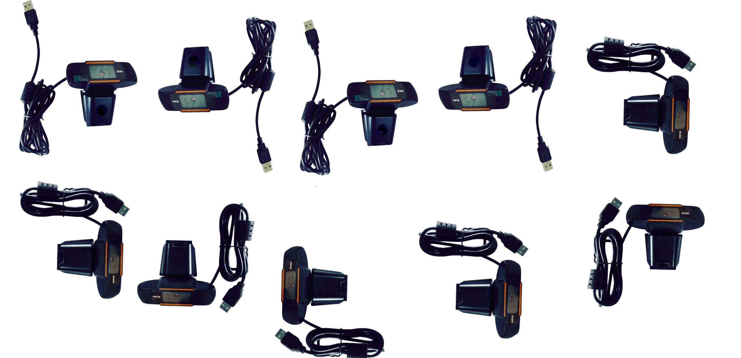 JOB LOT 10 x 1080P USB WEBCAM with Microphone