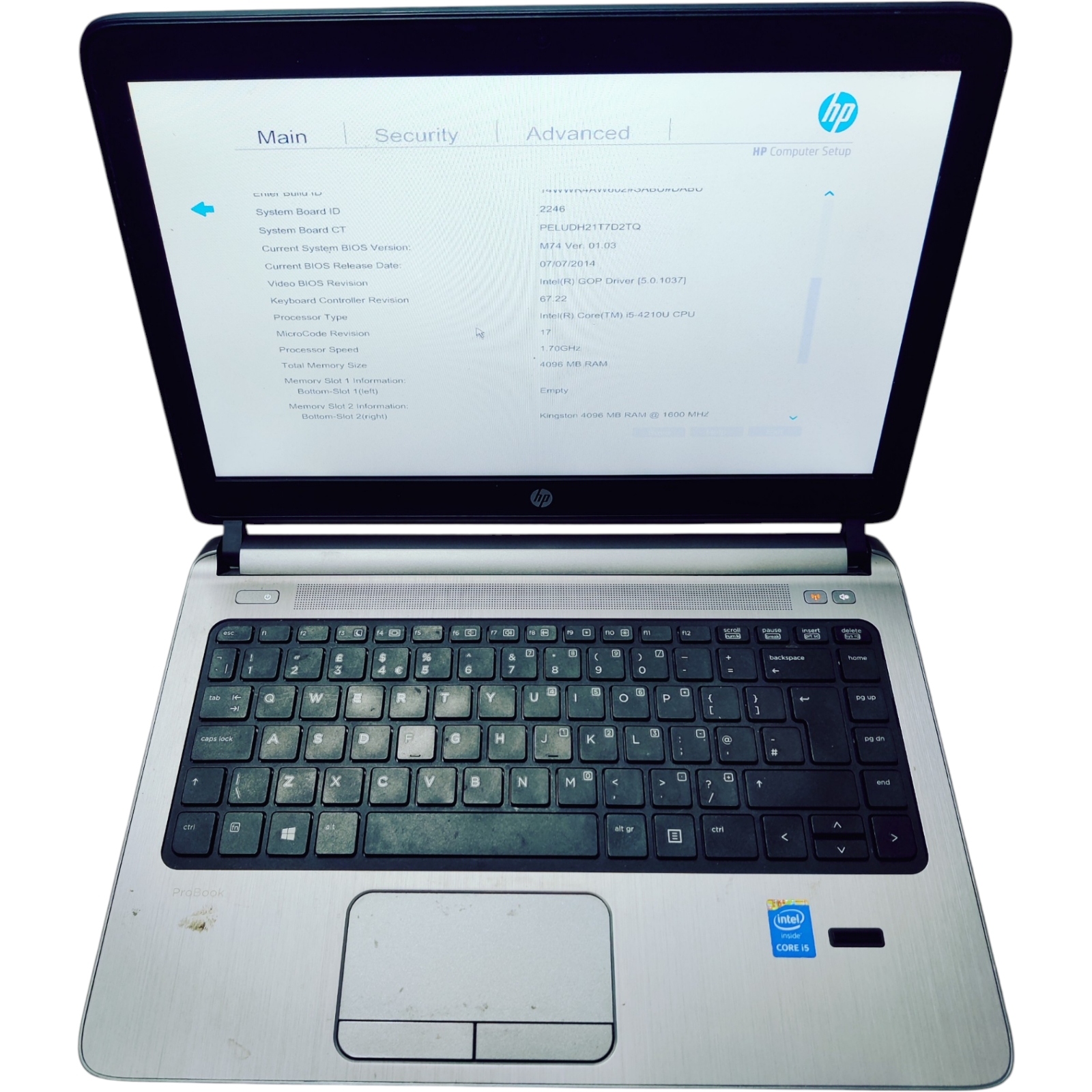 HP ProBook 430 G2 *FOR PARTS* Laptop, 13.3" Intel i5 4th Gen 4GB BATTERY FAULTY - NO HARD DRIVE - Image 2