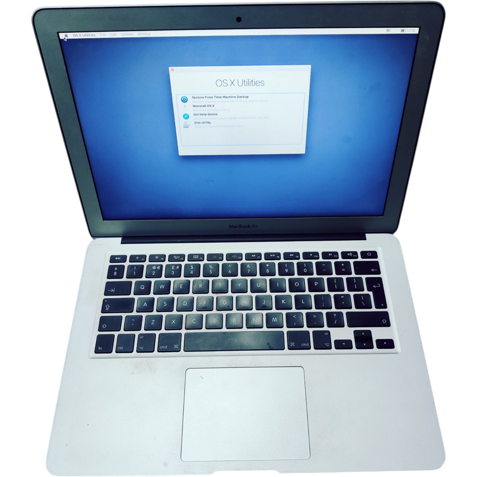 Apple MacBook Air A1466 **SPARES or REPAIR** I5 8GB Ram No SSD