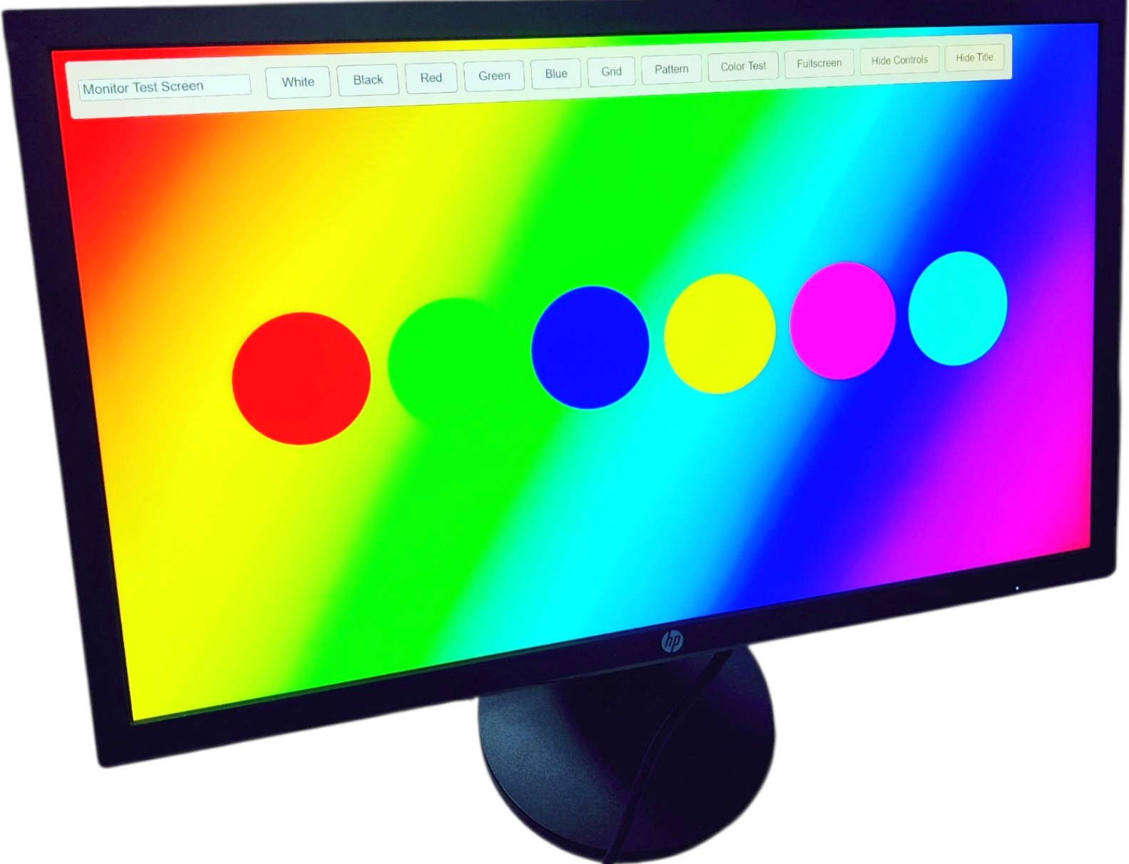 HP V24 24-inch HDMI Monitor - Tilt Swivel Rotate - Stand HDMI VGA AND UK MAINS LEADS