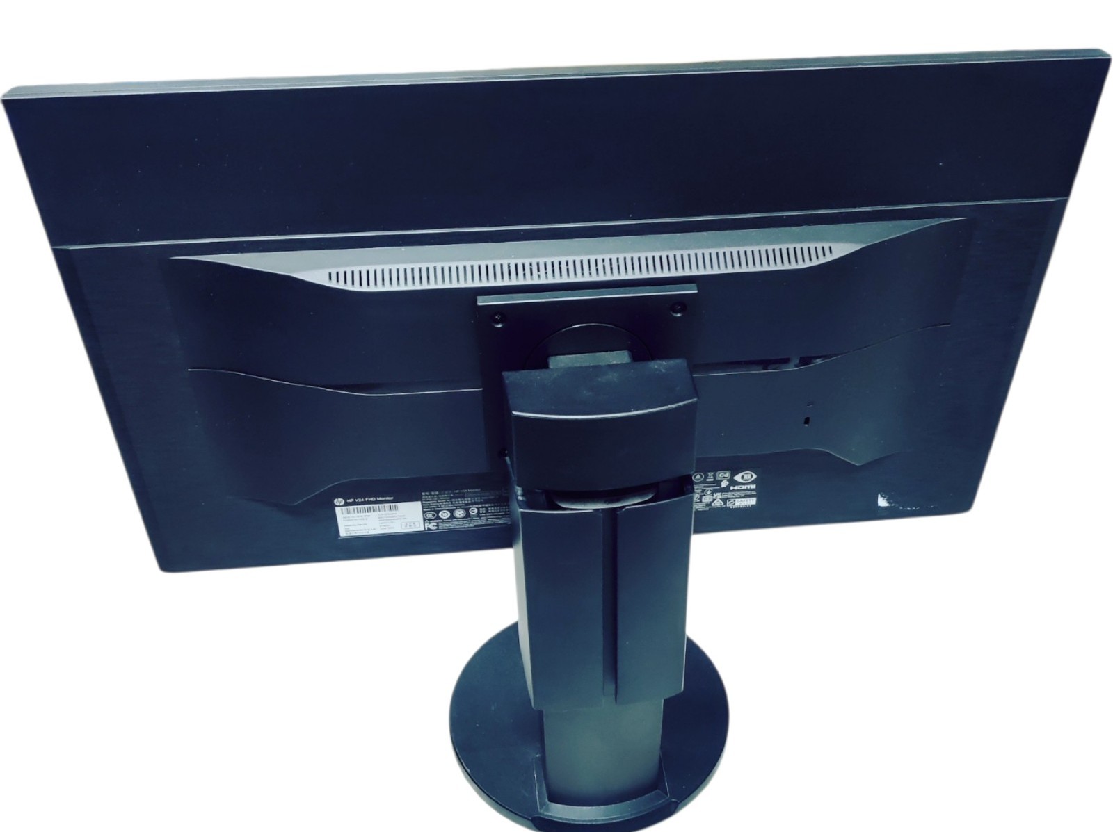 HP V24 24-inch HDMI Monitor - Tilt Swivel Rotate - Stand HDMI VGA AND UK MAINS LEADS - Image 3