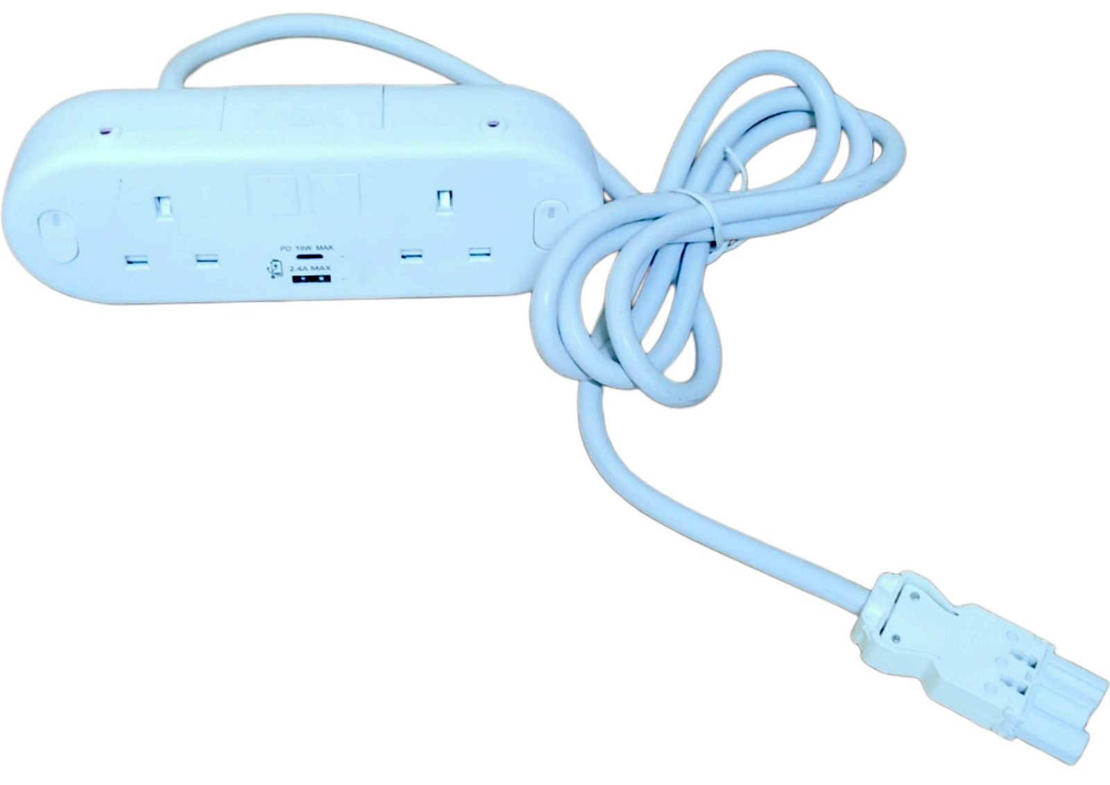 CMD 720001W White Desk Capsule 2 X Power USB A&C Charger - Image 2