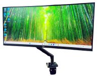 Dell P3424WE 34" Monitor with Invision Monitor Desk Clamp 60Hz 5ms WQHD Curved USB-C Hub